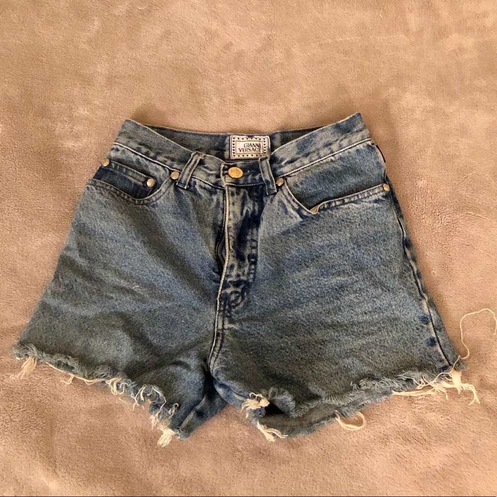 Vintage Versace High Waisted Shorts - Picture 1 of 4